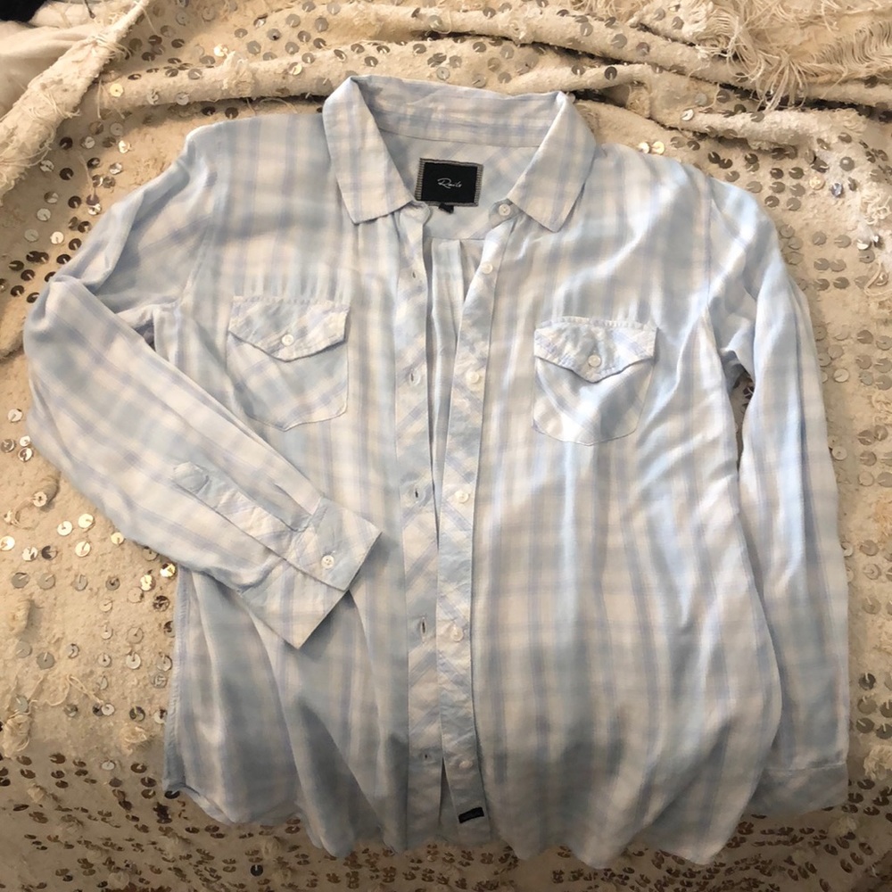 Rails Power Blue Flannel - image 5